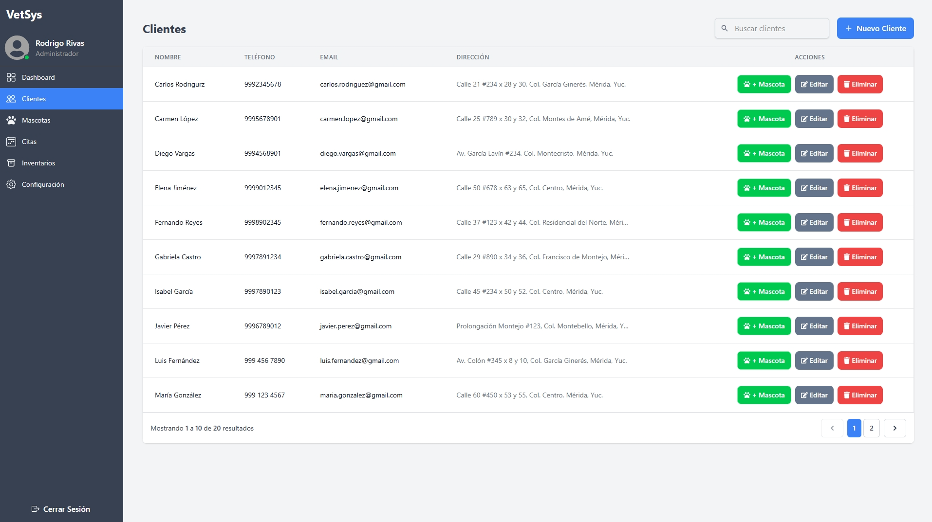 VetSys - Sistema de Gestion Veterinaria